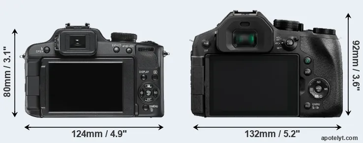 Comparison V-LUX 2 or FZ330 rear