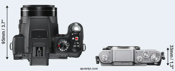 Compare V-LUX 2 versus GF7 top