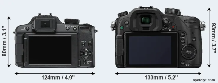 Comparison V-LUX 2 or GH4 rear