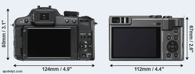 Comparison V-LUX 2 or ZS70 rear