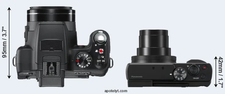 Compare V-LUX 2 versus ZS80 top