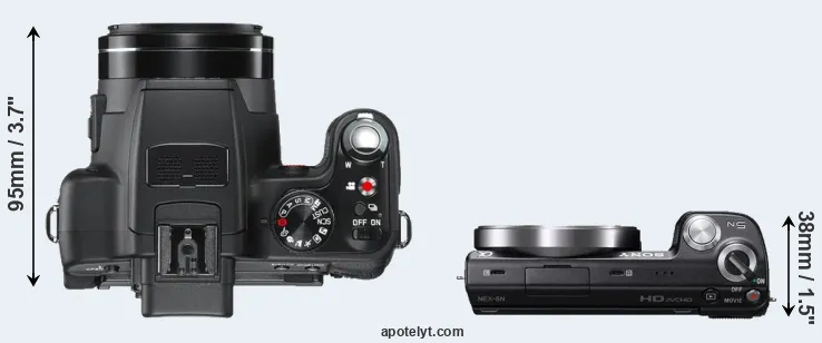 Compare V-LUX 2 versus NEX-5N top