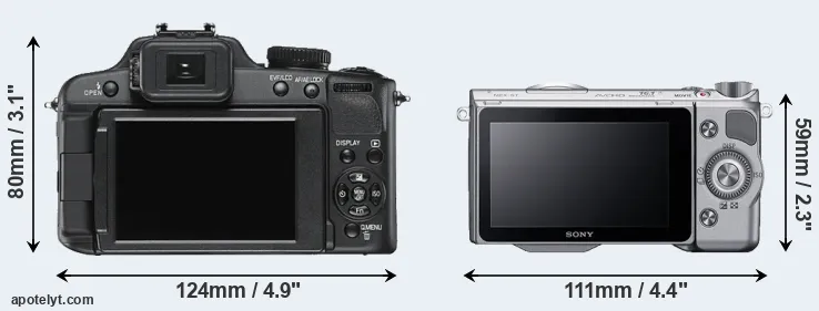 Comparison V-LUX 2 or NEX-5T rear