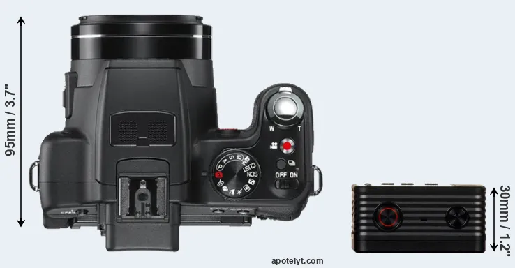 Compare V-LUX 2 versus RX0 top