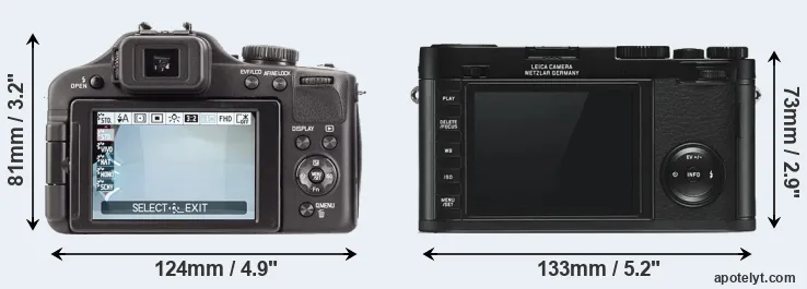 Comparison V-LUX 3 or X Typ 113 rear