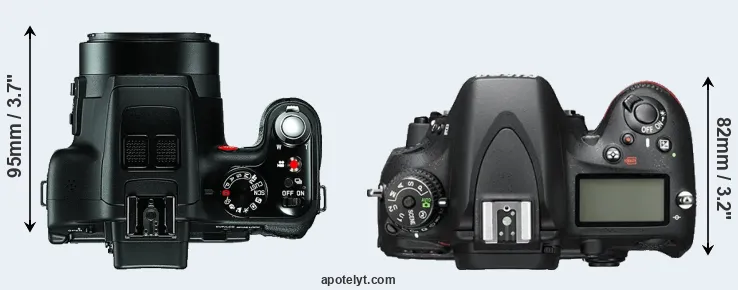 Compare V-LUX 3 versus D600 top