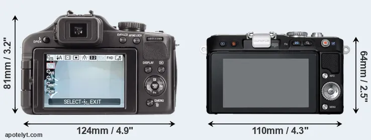 Comparison V-LUX 3 or E-PL3 rear
