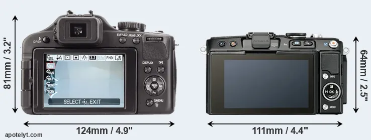 Comparison V-LUX 3 or E-PL5 rear