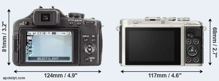 Comparison V-LUX 3 or E-PL9 rear