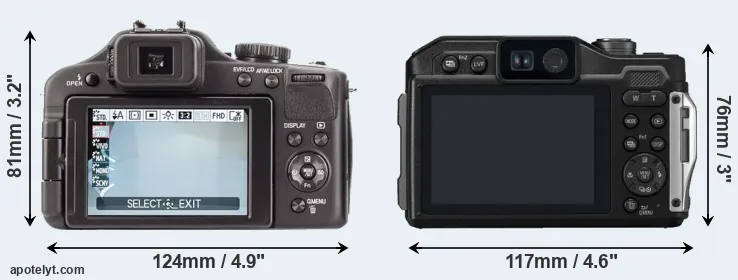 Comparison V-LUX 3 or FT7 rear