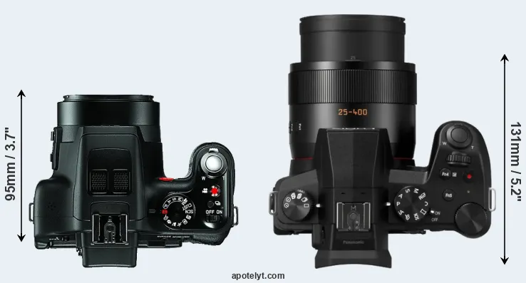 Compare V-LUX 3 versus FZ1000 II top