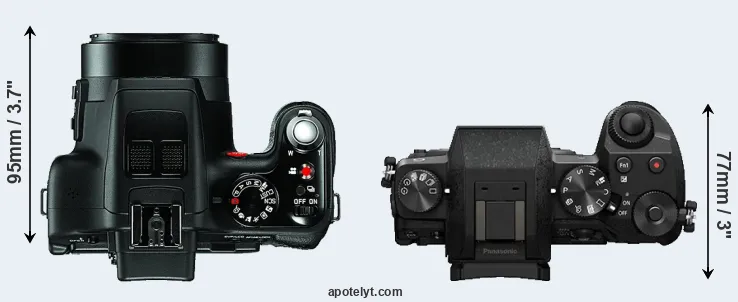 Compare V-LUX 3 versus G7 top