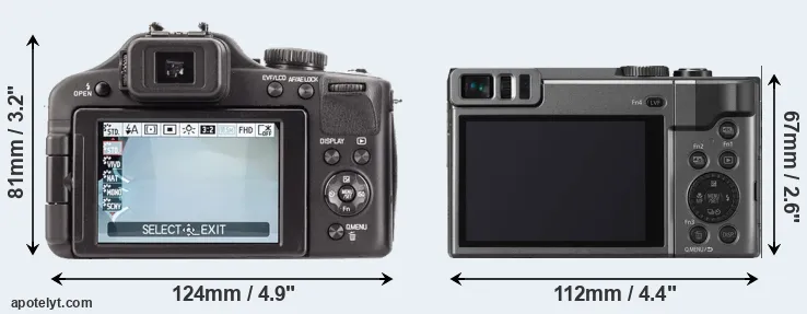 Comparison V-LUX 3 or TZ90 rear