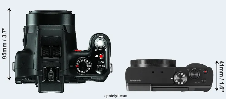 Compare V-LUX 3 versus TZ90 top