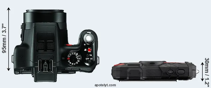 Compare V-LUX 3 versus WG-60 top