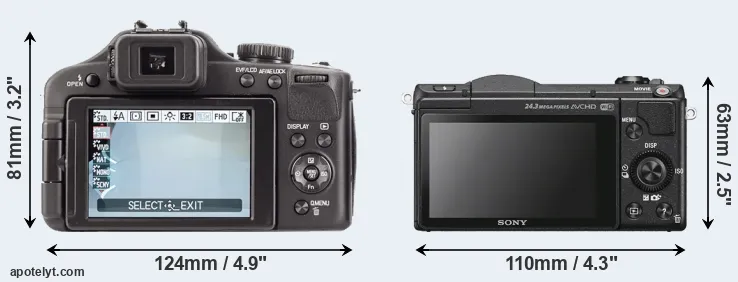 Comparison V-LUX 3 or A5100 rear