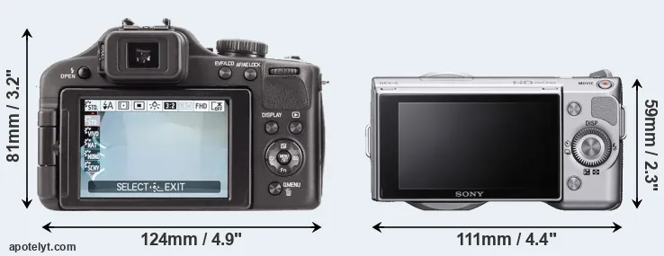 Comparison V-LUX 3 or NEX-5 rear
