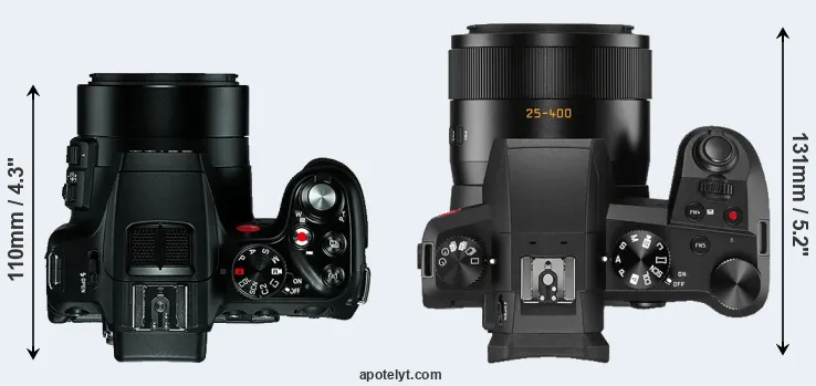 Compare V-LUX 4 versus V-LUX 5 top