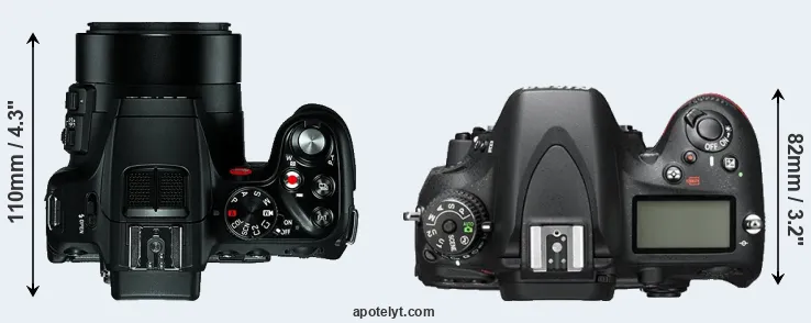 Compare V-LUX 4 versus D600 top