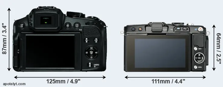 Comparison V-LUX 4 or E-PL5 rear