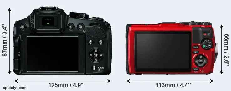 Comparison V-LUX 4 or TG-5 rear