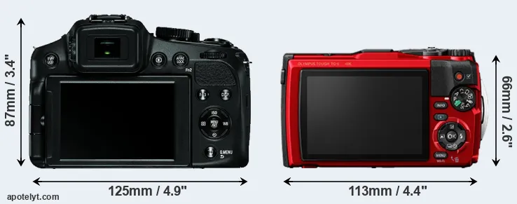 Comparison V-LUX 4 or TG-6 rear
