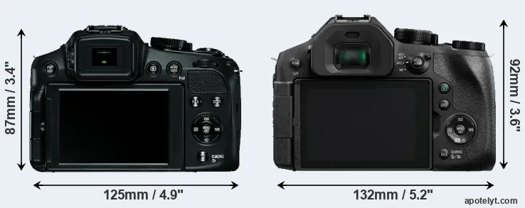 Comparison V-LUX 4 or FZ330 rear