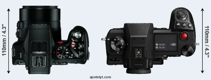 Compare V-LUX 4 versus S1H top