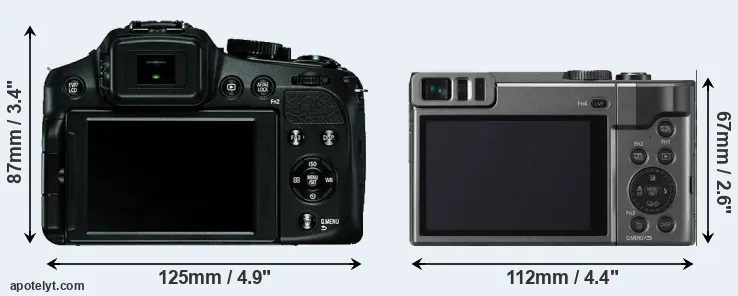 Comparison V-LUX 4 or TZ90 rear