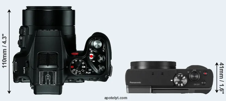 Compare V-LUX 4 versus TZ90 top