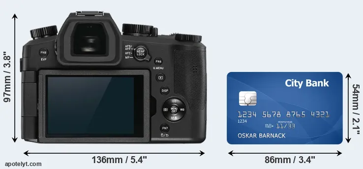 V-LUX 5 and credit card rear side