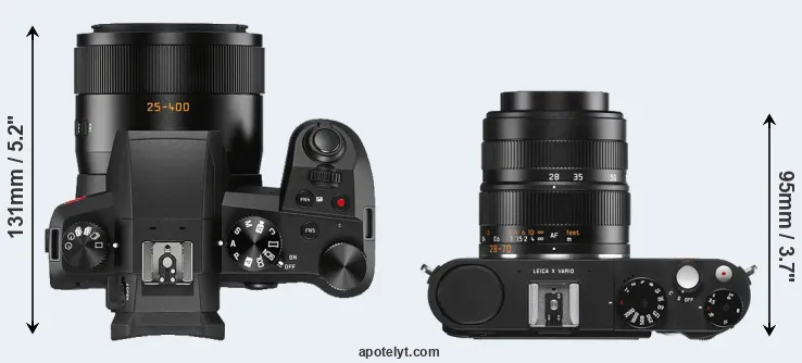 Compare V-LUX 5 versus X Vario top