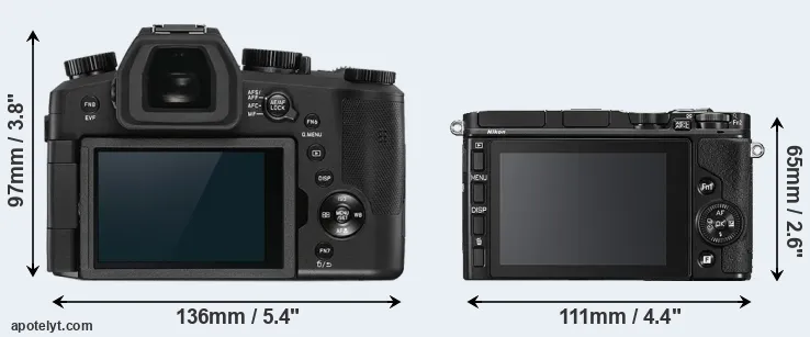Comparison V-LUX 5 or V3 rear