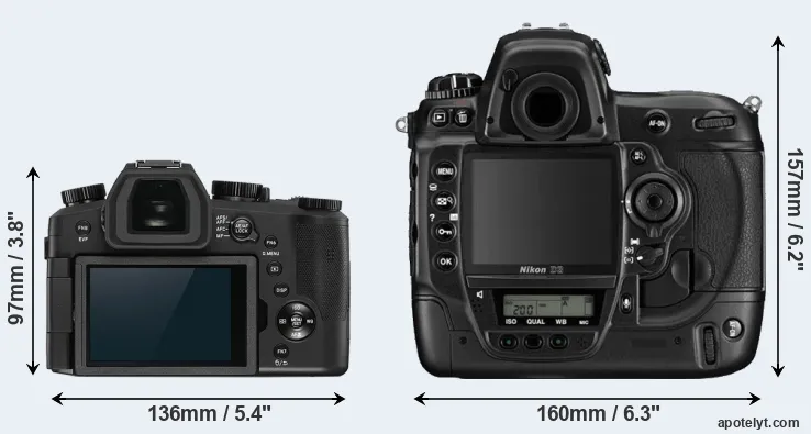 Comparison V-LUX 5 or D3 rear