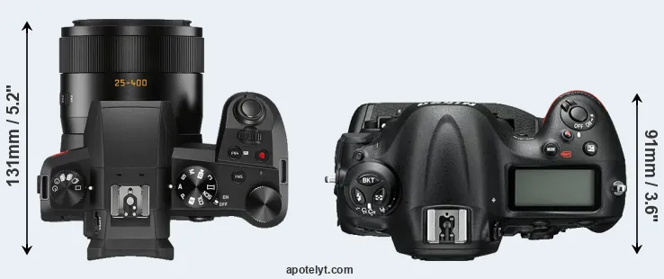 Compare V-LUX 5 versus D4S top