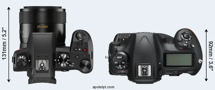Compare V-LUX 5 versus D5 top