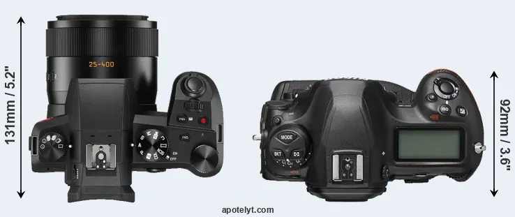 Compare V-LUX 5 versus D6 top