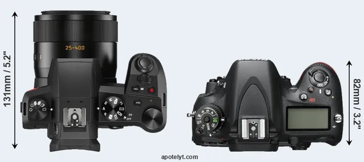 Compare V-LUX 5 versus D600 top