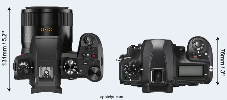 Compare V-LUX 5 versus D780 top