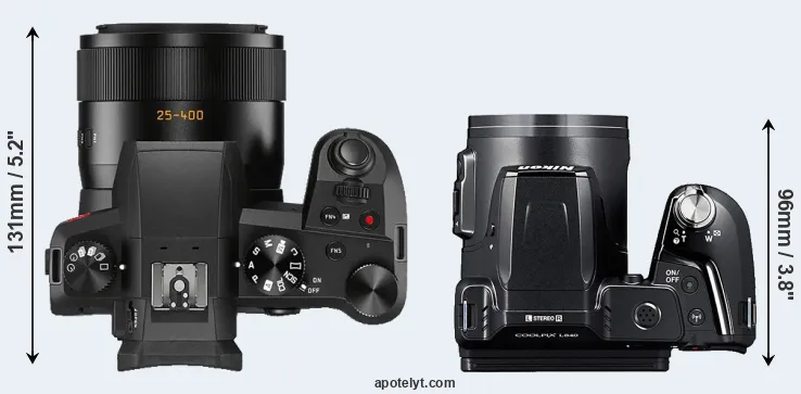 Compare V-LUX 5 versus L840 top