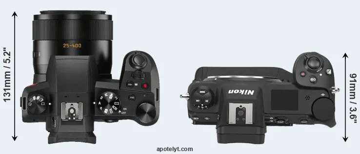 Compare V-LUX 5 versus Z9 top