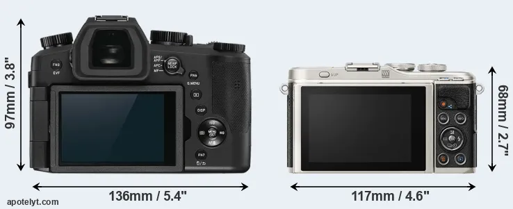 Comparison V-LUX 5 or E-PL9 rear