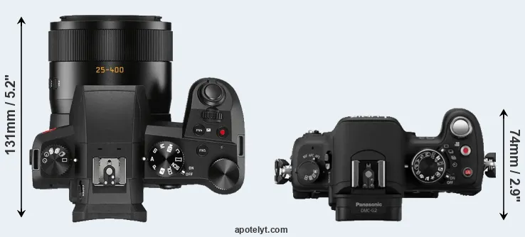 Compare V-LUX 5 versus G2 top