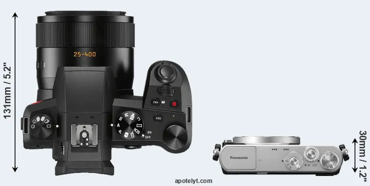 Compare V-LUX 5 versus GM1 top