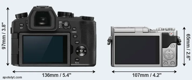 Comparison V-LUX 5 or GX800 rear
