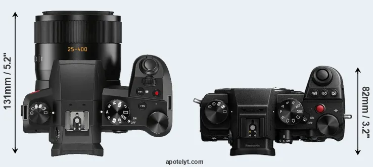Compare V-LUX 5 versus S5 top