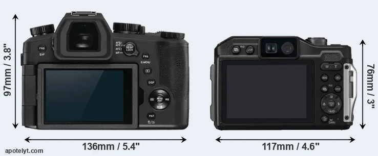 Comparison V-LUX 5 or TS7 rear