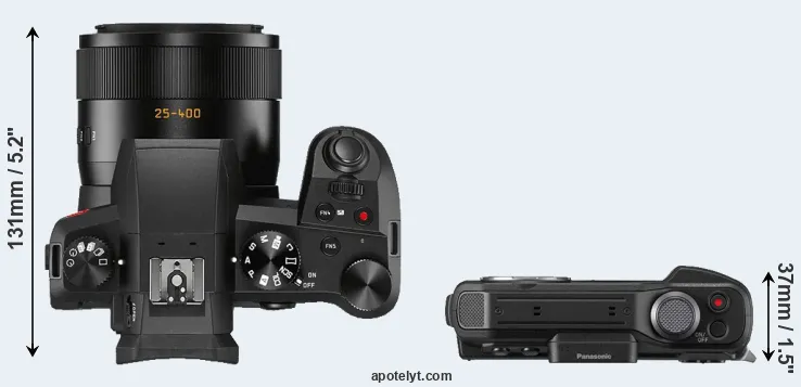Compare V-LUX 5 versus TS7 top