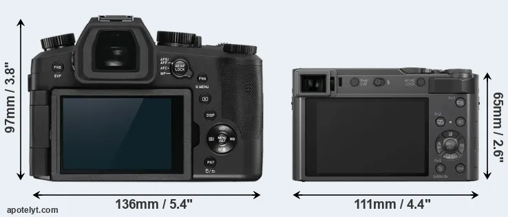 Comparison V-LUX 5 or TZ200 rear