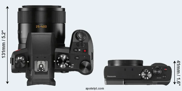 Compare V-LUX 5 versus TZ90 top